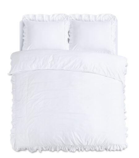 Ruffles Wit 200 x 200/220