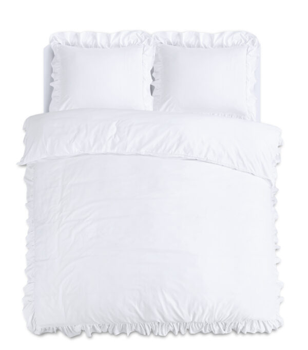 Ruffles Wit 200 x 200/220