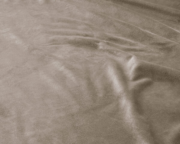 Sleeptime Velvet hoeslaken Taupe/Grijs 140 x 200 - Afbeelding 5