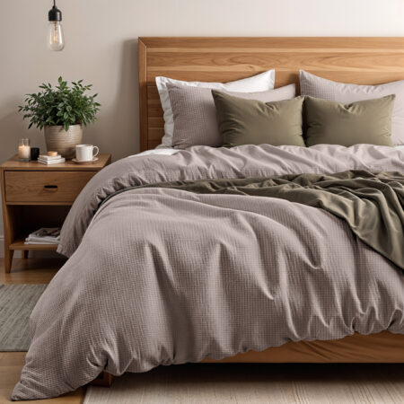 Waffle Taupe 140 x 200/260