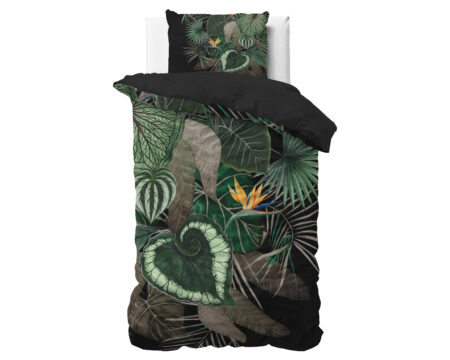 Dark leaves Groen 140 x 200/220