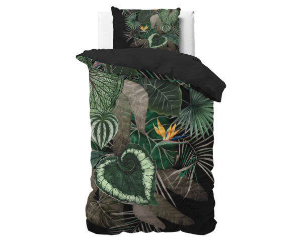 Dark leaves Groen 140 x 200/220