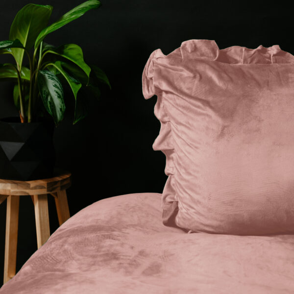 Velvet Ruffles Oud Roze 140 x 220