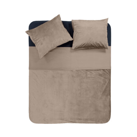 Velvet Piping Taupe / Grijs 200 x 220