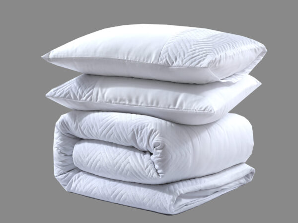 Sleeptime Velvet Crossline Wit 200 x 200/220 cm - Afbeelding 5