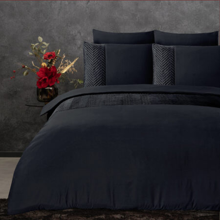 Velvet Crossline Zwart 140 x 200/220