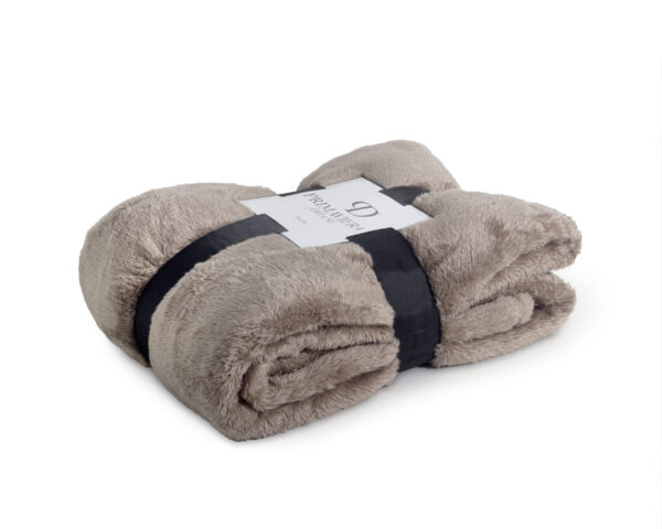 Primaviera Deluxe Teddy plaid Diep Taupe 150 x 200 cm - Afbeelding 4