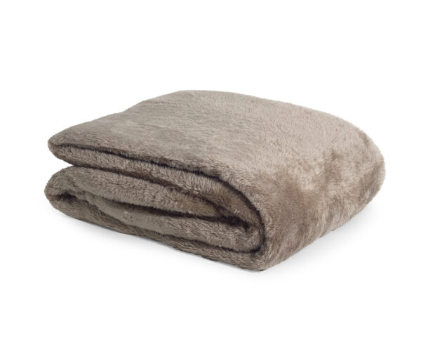 Primaviera Deluxe Teddy plaid Diep Taupe 150 x 200 cm - Afbeelding 5
