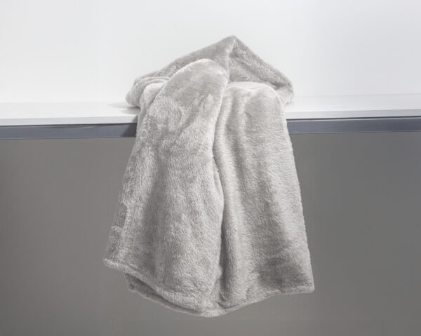 Teddy plaid Taupe 150 x 200