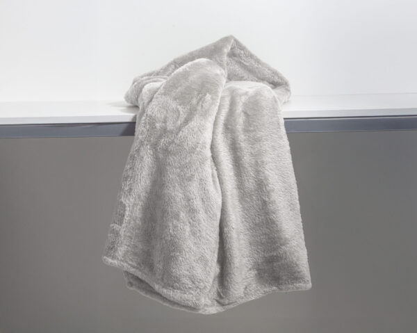 Teddy plaid Taupe 150 x 200