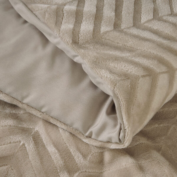 Sleeptime Chevron Teddy Taupe 140 x 200/220 cm - Afbeelding 3