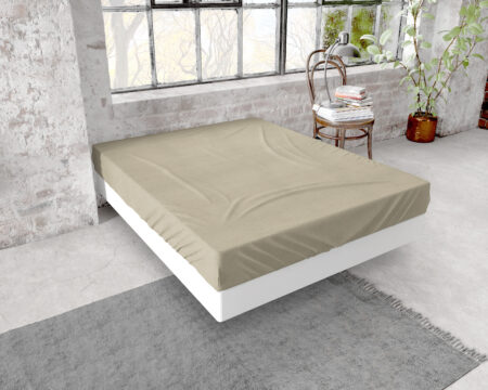 Flanel Premium Hoeslaken Taupe 40 x 80