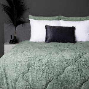 Lazy All-in one Lazy Dekbed Teddy Donker Groen 140 x 200