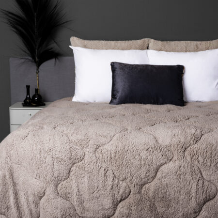 Lazy All-in one Lazy DekbedTeddy Taupe 240 x 200