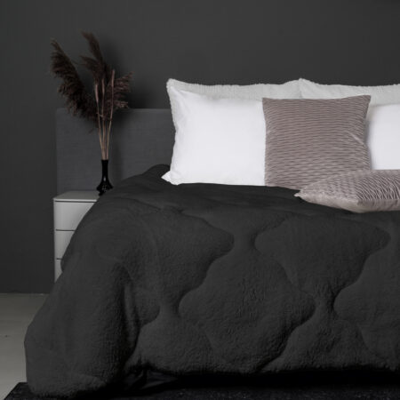 Lazy All-in one Lazy Dekbed Teddy Antraciet 240 x 200