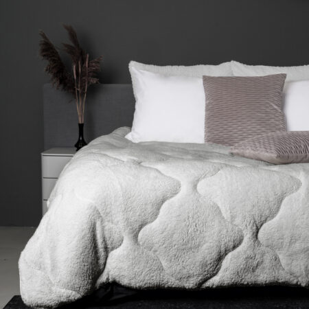 Lazy All-in one Lazy Dekbed Teddy Grijs 240 x 200