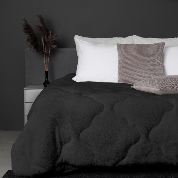 Lazy All-in one Lazy Dekbed Teddy Antraciet 240 x 200