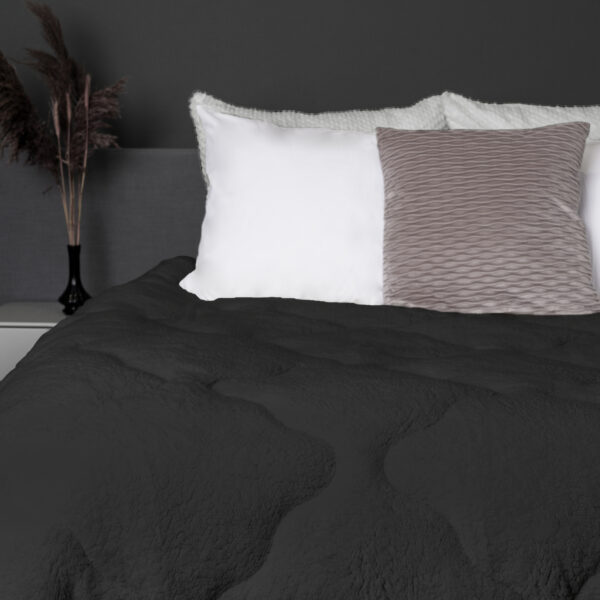 Lazy All-in one Lazy Dekbed Teddy Antraciet 240 x 200
