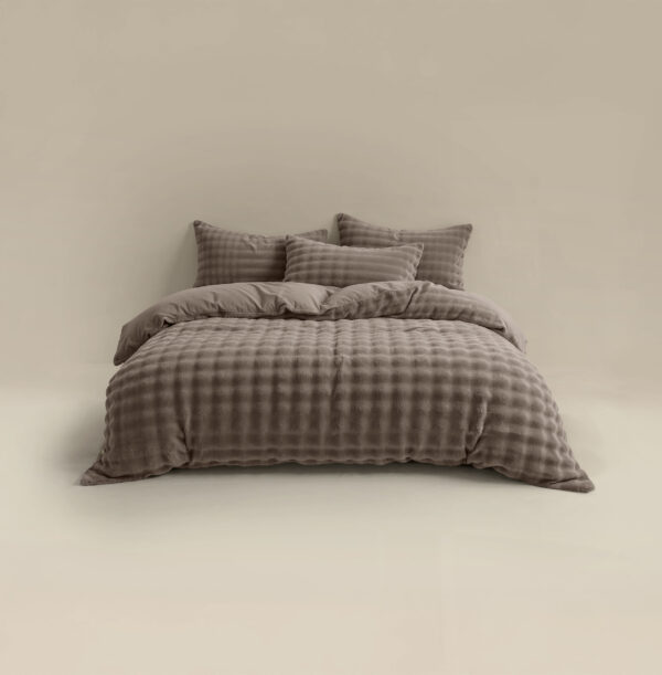 Sleeptime Pompom Taupe 240 x 220 cm - Afbeelding 5