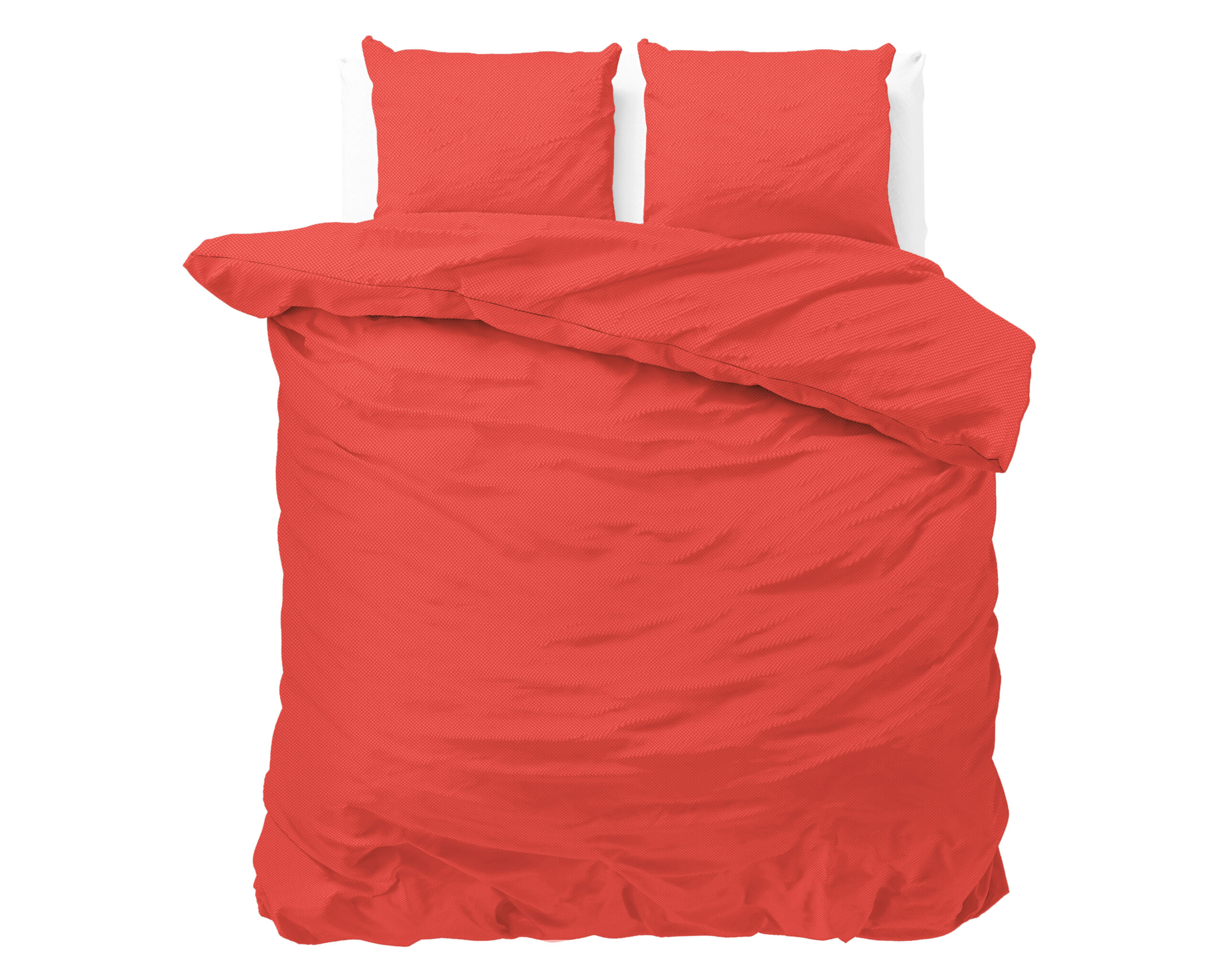 Zensation dekbedovertrek Satin Point Rood 240 x 220 cm