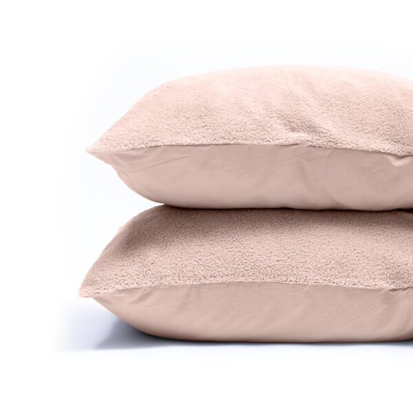 Teddy kussenslopen 2pack Roze 60 x 70