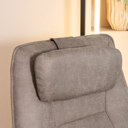 LABEL51 Sierkussen Hoofdkussen - Taupe - Micro Suede - One Size