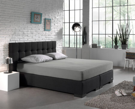 Dubbel Jersey 220 gr. Hoeslaken Grijs 190/200 x 220/230