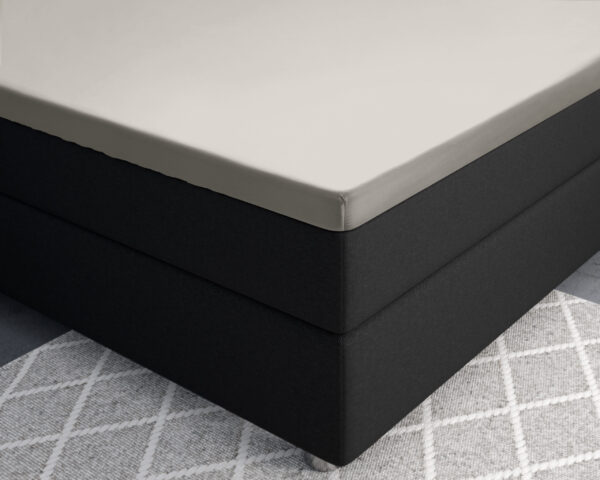 Primaviera Deluxe Splittopper Satijn Hoeslaken Creme 180 x 220 cm - Afbeelding 3