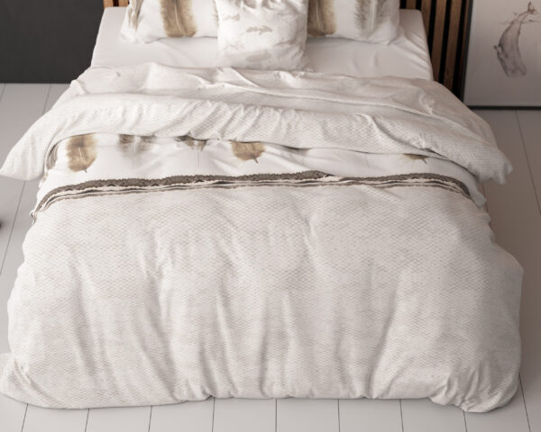 Sleeptime Feathers 3 Grijs 240 x 220 cm - Afbeelding 4