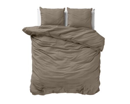 Mousseline Perkal Taupe 200 x 200/220