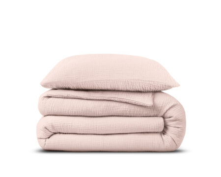 Mousseline Perkal Roze 140 x 200/220