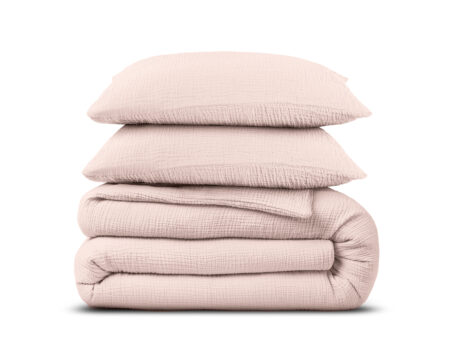 Mousseline Perkal Roze 200 x 200/220