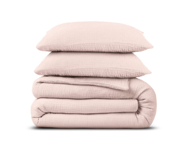 Mousseline Perkal Roze 240 x 200/220