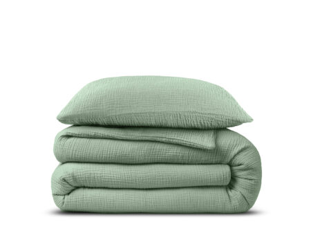 Mousseline Perkal Groen 140 x 200/220
