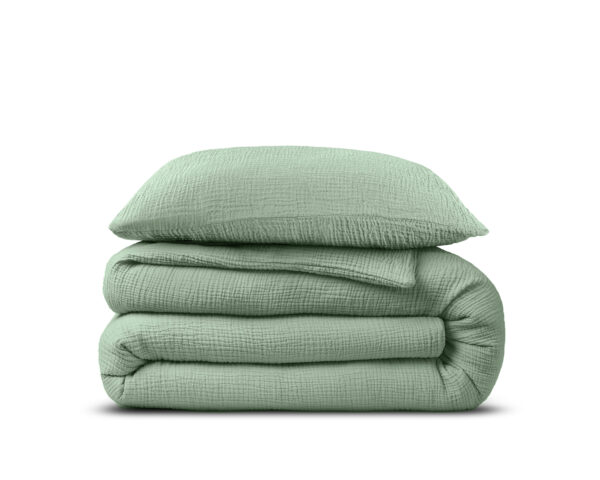 Mousseline Perkal Groen 140 x 200/220