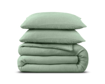 Mousseline Perkal Groen 200 x 200/220