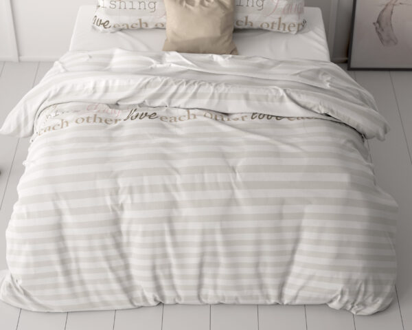 Sleeptime Pinky Words Roze 200 x 200/220 cm - Afbeelding 4
