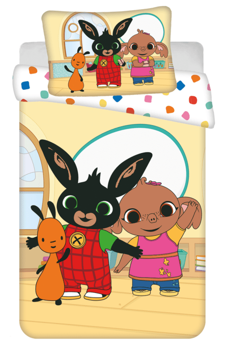 Bing, Sula en Flop peuterdekbedovertrek - 100 x 135 cm - pre order