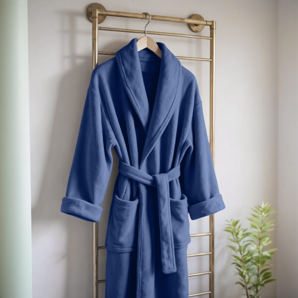 Coral fleece Badjas Navy L/XL