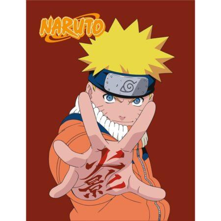Naruto Fleece plaid rood 110 x 150 cm - polyester