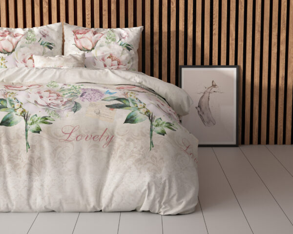 Sleeptime Lovely Flower Beige 200 x 220 cm - Afbeelding 4