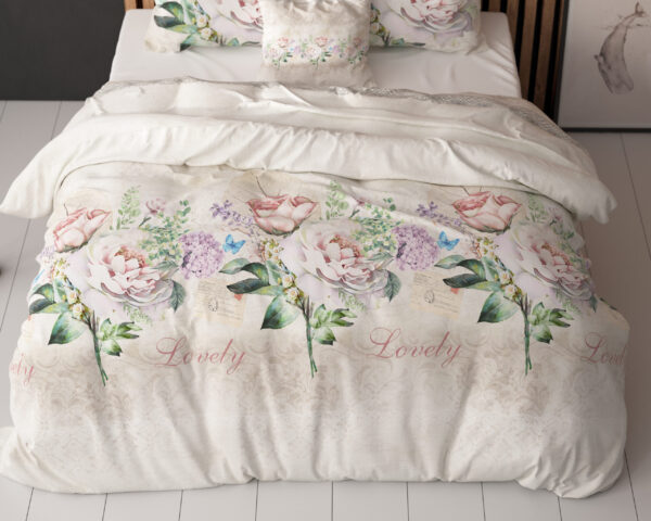Sleeptime Lovely Flower Beige 200 x 220 cm - Afbeelding 5