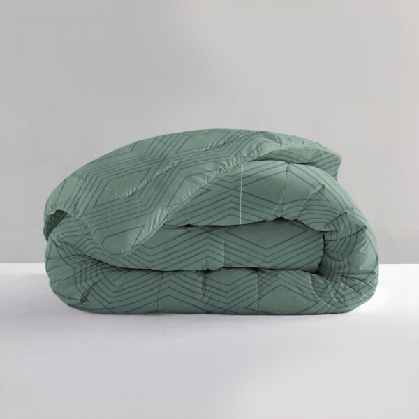 All-in one Lazy dekbed Dorian Groen 240 x 220 Met Kussenslopen