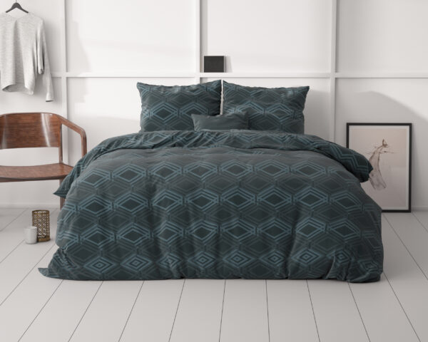 Sleeptime Wavey Navy 140 x 200/220 cm - Afbeelding 4