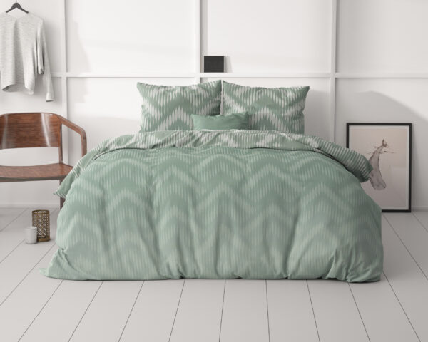 Sleeptime Wavey Shades Groen 140 x 200/220 cm - Afbeelding 4