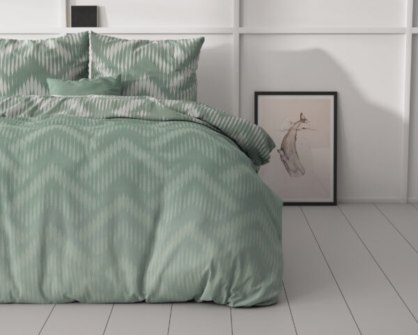 Sleeptime Wavey Shades Groen 140 x 200/220 cm - Afbeelding 3