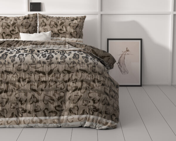 Tiger leopard Taupe 140 x 220