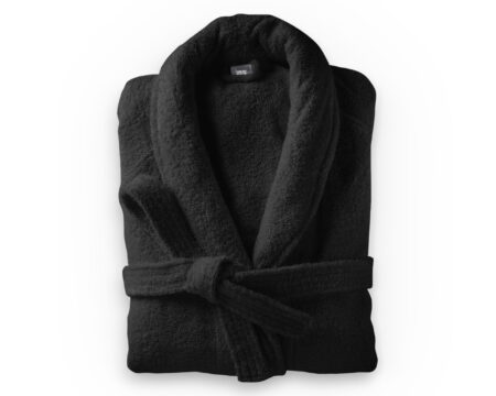 Soft Terry Badjas Zwart L-XL
