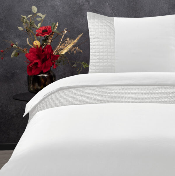 Sleeptime Velvet Band Wit 200 x 220 cm - Afbeelding 4