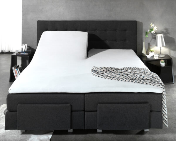 Dreamhouse Splittopper Katoen Hoeslaken Wit 180 x 210 cm - Afbeelding 5